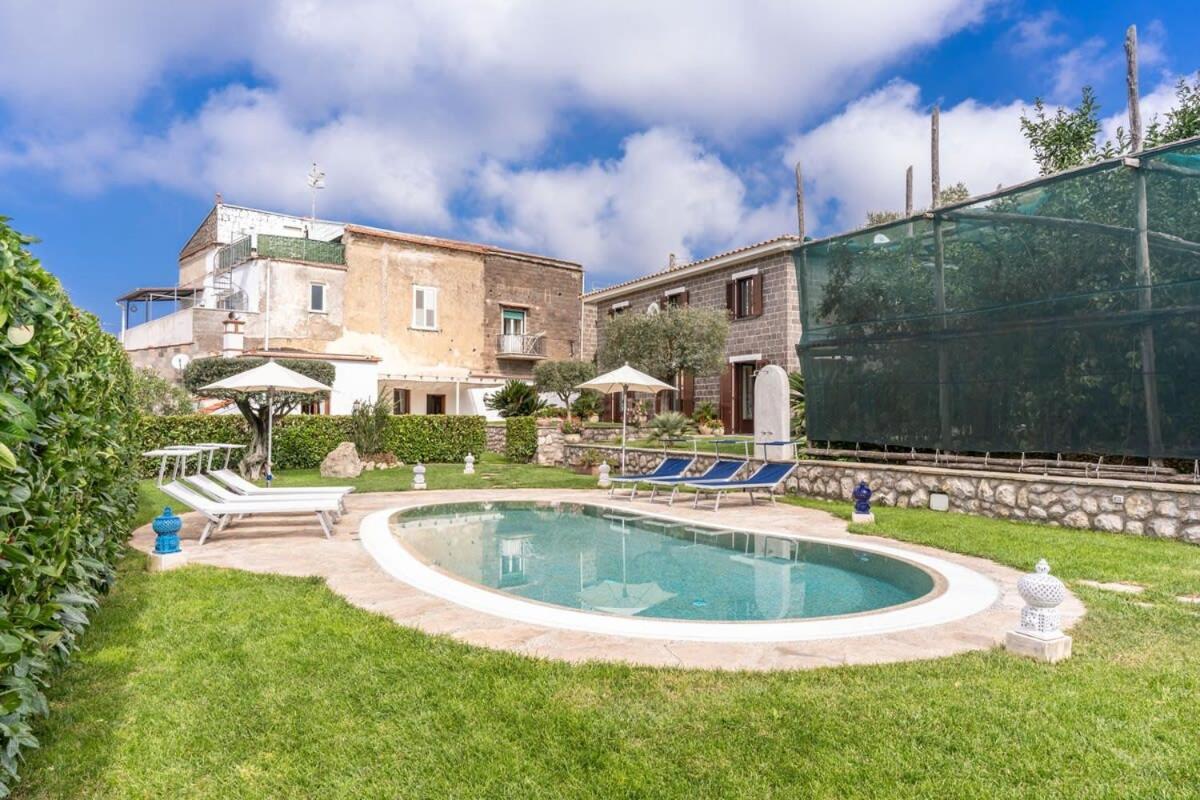 Villa Mimosa Rustic Elegance Views & Pool Massa Lubrense Exterior foto
