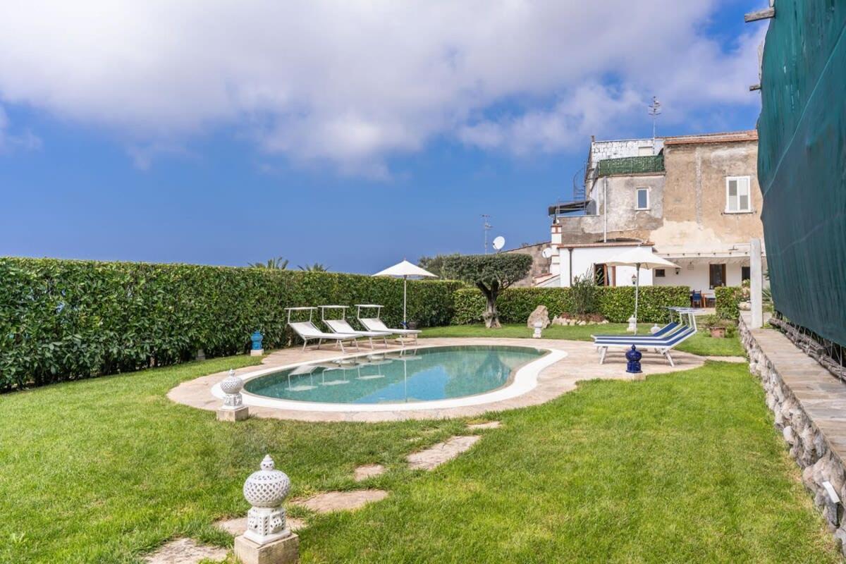 Villa Mimosa Rustic Elegance Views & Pool Massa Lubrense Exterior foto